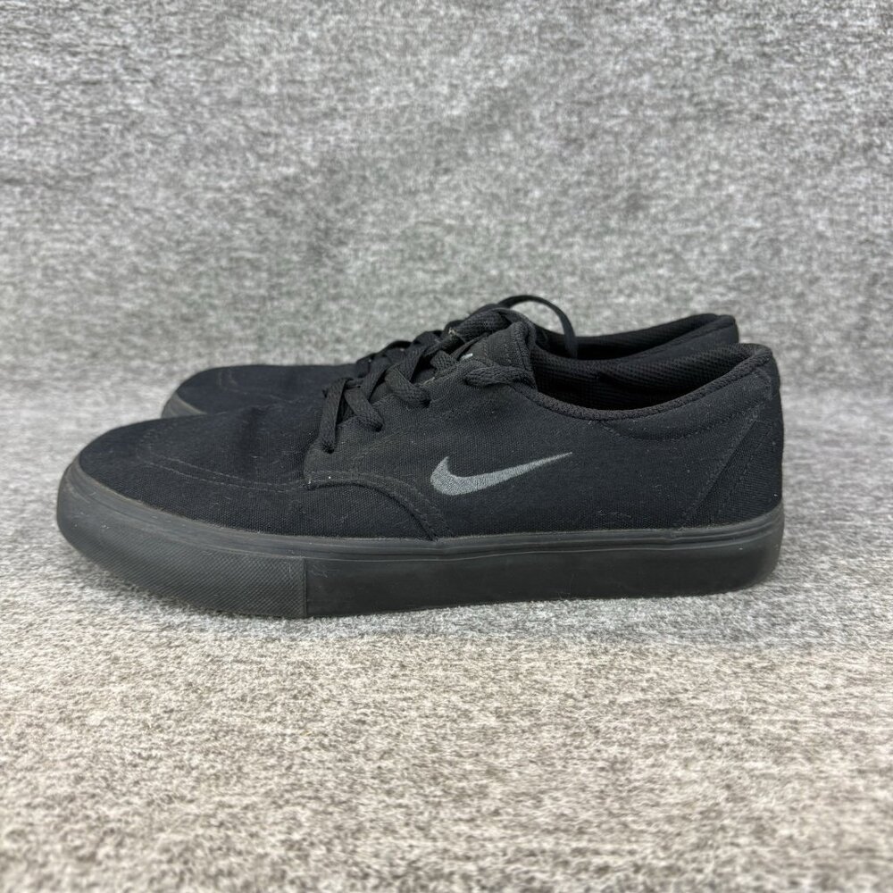 ✅Mens/Youth 7Y Nike SB Sneakers Black Canvas Skateboarding Shoes Low Unisex GS - Picture 8 of 10